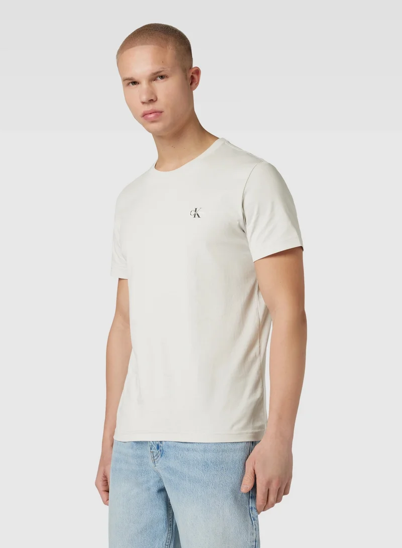 Calvin Klein Jeans 2 Pack Logo Crew Neck T-Shirt