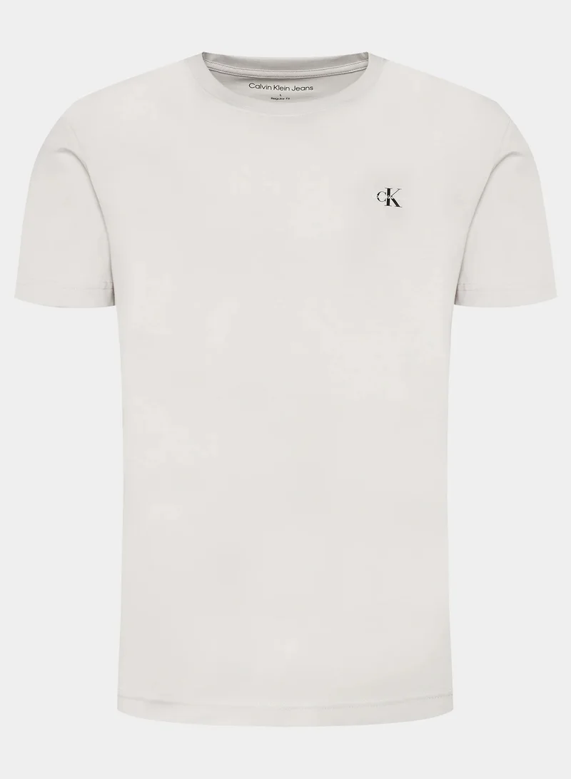 Calvin Klein Jeans 2 Pack Logo Crew Neck T-Shirt