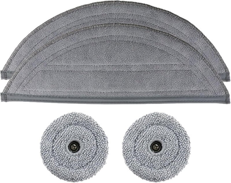 Washable Mopping Pad Side Small Cloth Mop Rag，Compatible For Roborock，Compatible For Saros，10 G30 S9 Maxv Ultra S90ver A1460RR Robot Vacuum Cleaner Parts(SET1) - Image 1