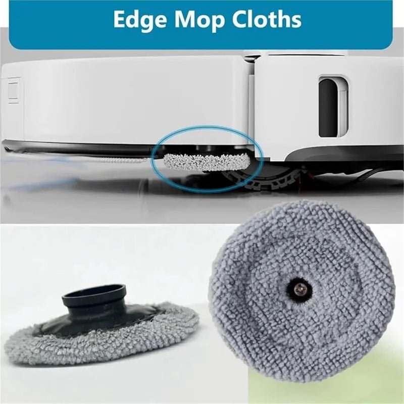 Washable Mopping Pad Side Small Cloth Mop Rag，Compatible For Roborock，Compatible For Saros，10 G30 S9 Maxv Ultra S90ver A1460RR Robot Vacuum Cleaner Parts(SET1) - Image 3