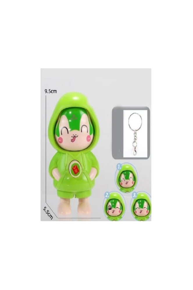 Face Changing Toy Key Holder Cartoon Character Keychain for Gift and Decor Purpose  - Image 2