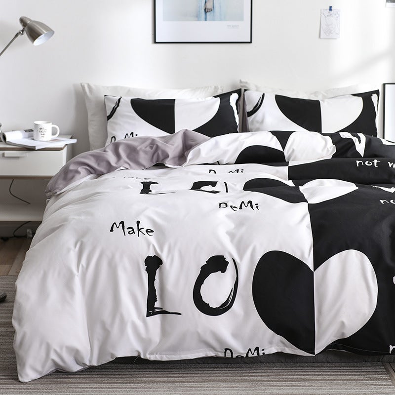 Active Print Lash Design Bedding Set LOVE 
