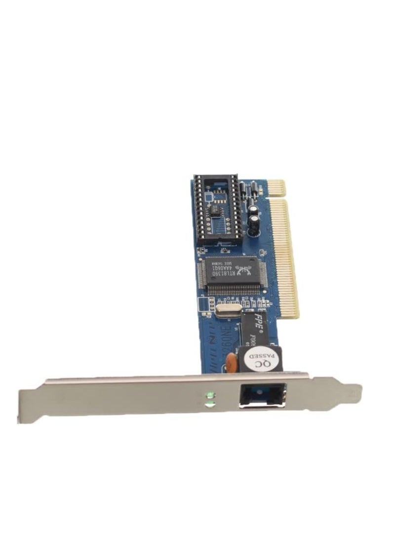 كارت شبكة PCI بسرعة 10/100 ميجابت – 32 بت لتوصيل الإنترنت لأجهزة الكمبيوتر - Image 1