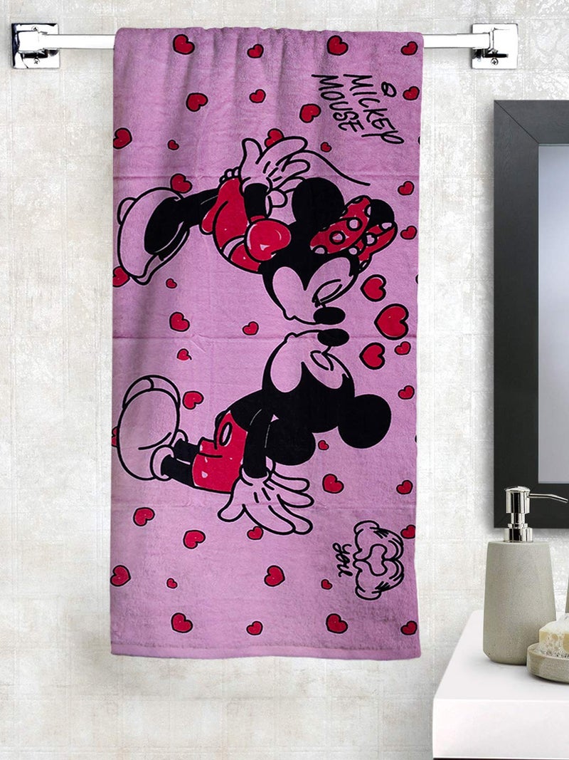 Athom Trendz Athom Living Disney Mickey Minnie Mouse Large Bath Towel 300 GSM 75x150 cm - Image 1