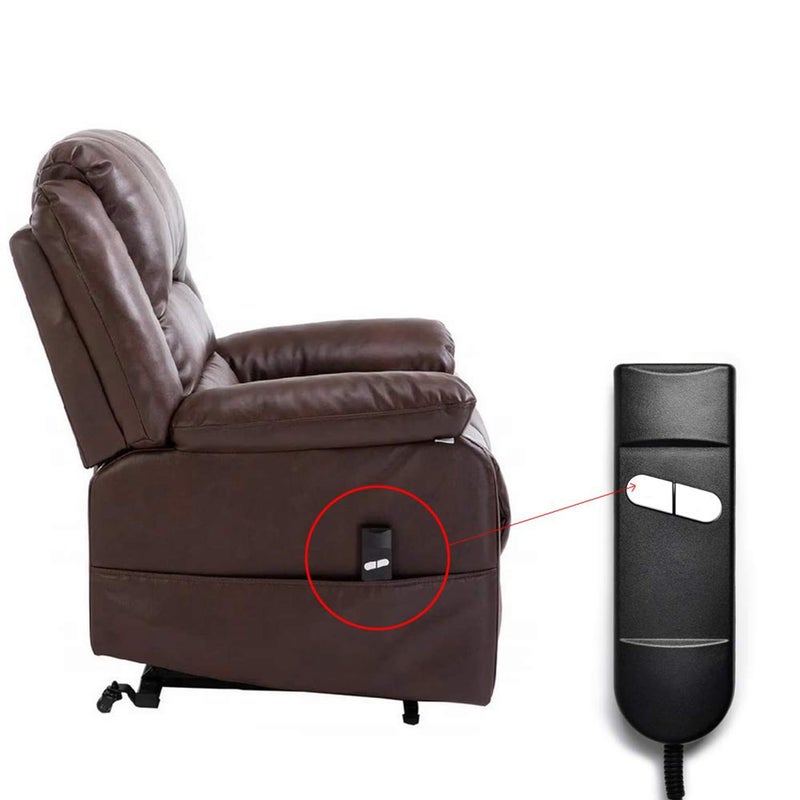 CUGLB Lift Chair Remote Replacement, 5 Pin 2 Buttons Straight Power Recliner Remote, Power Recliner Replacement Compatible for Most Lift Chair Brands - Image 5