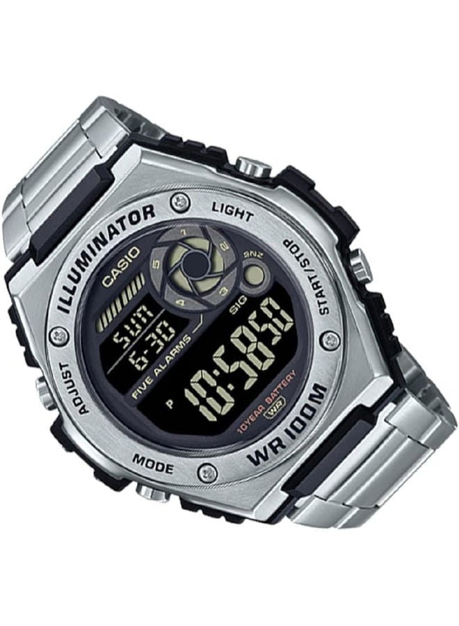 CASIO Stainless Steel Digital Watch MWD-100HD-1BVDF - Image 2