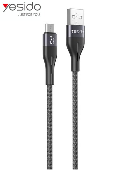Yesido CA121M 2A USB to Micro USB Fast Charging Data Cable, Length:1m