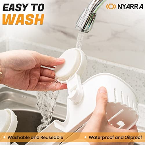 Nyarra ABS Vacuum Suction Spice Bottle Rack Holder, Easy One Push Installation, Storage Shelf With Suction Cup -Multi-Functional Rack Organizer For Jars, Knife, Cutlery-[Nr-0633] - Image 4