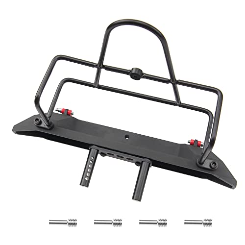 Share Goo ShareGoo Metal Bumper with Tow Trailer Compatible with Axial SCX10 90046 90047 Traxxas TRX4 Redcat Gen8 110 RC Crawler Car Rear Bumper - Image 5