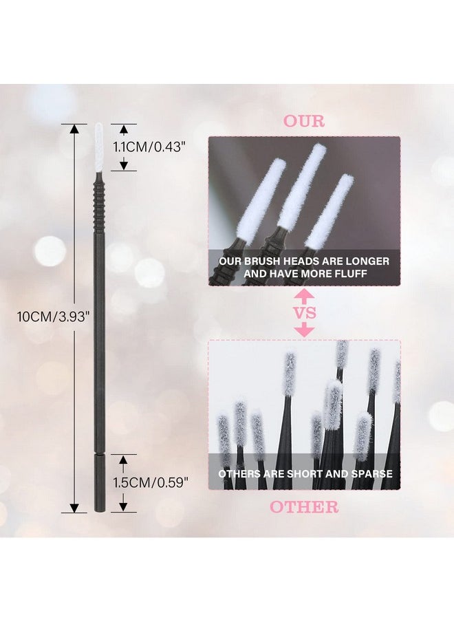 GCQQ - Disposable Micro Brushes 200Pcs Microswabs For Eyelash Extensions Microbrush Applicators With Longer Microfiber Tips Microswabs For Lash Extensions Makeup Clean - Image 1