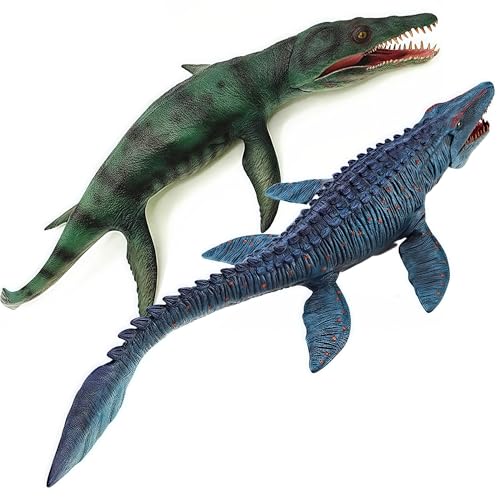 Gemini&Genius GeminiGenius Mosasaurus and Kronosaurus Toys for Kids Moveable Jaw Dinosaur Toys Giant Sea Monster Great Gifts Collection for Boys and Girls - Image 1