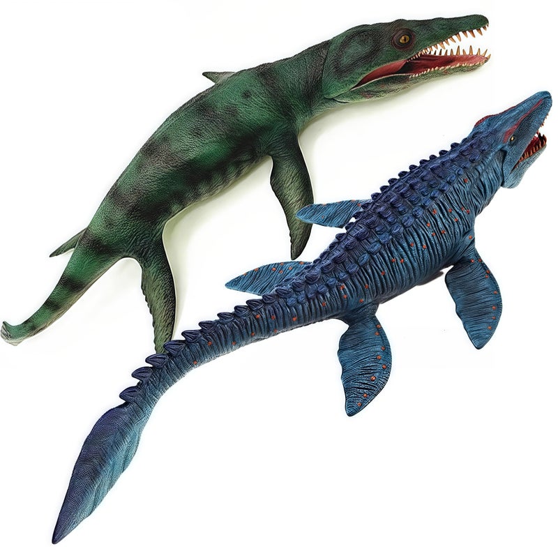 Gemini&Genius GeminiGenius Mosasaurus and Kronosaurus Toys for Kids Moveable Jaw Dinosaur Toys Giant Sea Monster Great Gifts Collection for Boys and Girls - Image 2