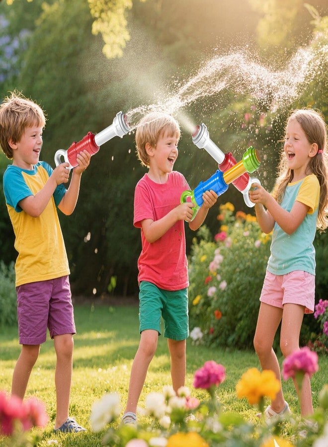 مسدسات مائية للأطفال، مجموعة من 6 مسدسات رش الماء، ألعاب مائية للأطفال الصغار من عمر 4-8 سنوات، 6-8-10-12 سنة، ألعاب مائية لحفلات السباحة والشاطئ واللعب على الرمال - Image 2