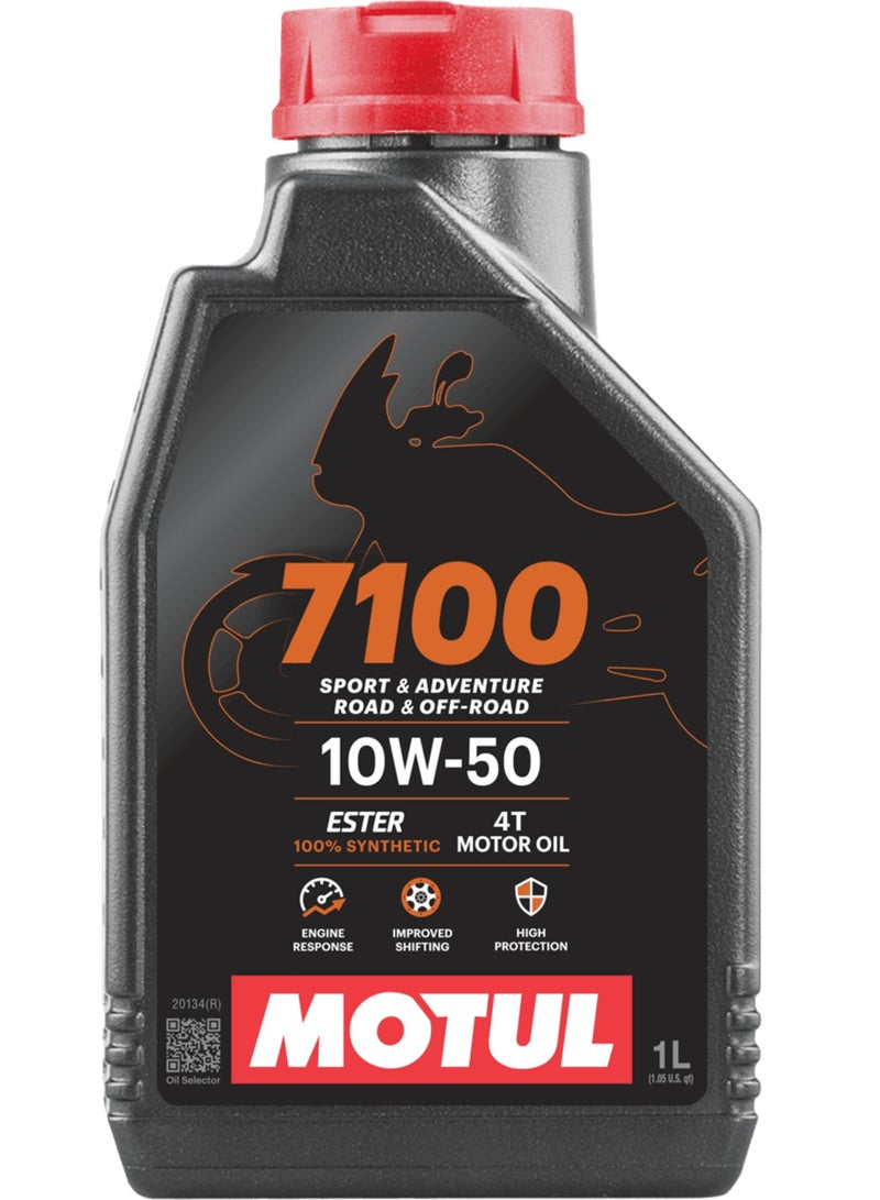 MOTUL 7100 10W-50 4T (1Liter) I Fully Synthetic Motor Cycle Oil - Imported from Europe