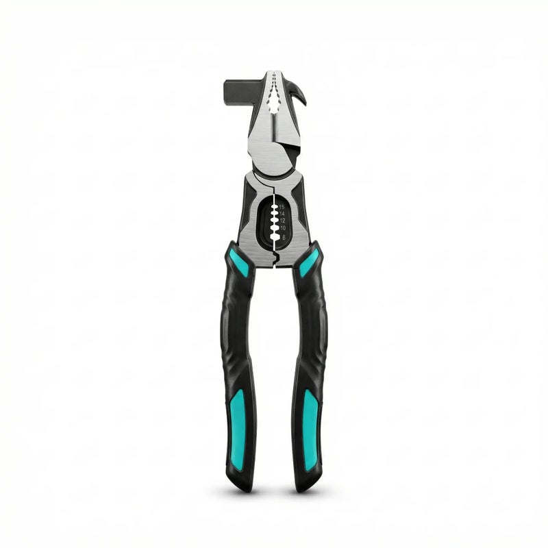 8-in-1 Multi-Purpose CR-V Pliers & Wire Stripper for Heavy Duty