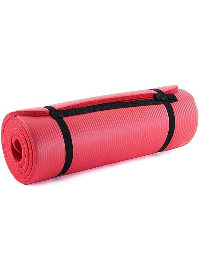 Nariele Premium 1/2 Inch Extra Thick 71 Inch Long High Density Exercise Yoga Mat With Comfort Foam And Carrying Case