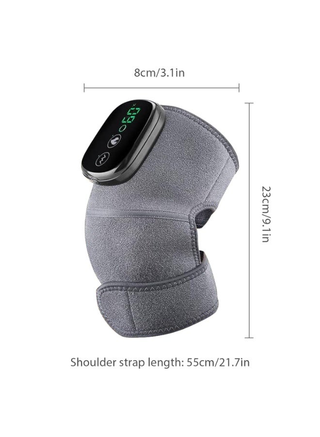 FDTY Heated Knee Massager Shoulder Heating Pads Elbow Brace 3 in 1 with Vibration, Cordless Rechargeable Heating Knee Warmers Wrap for Shoulder Elbow Knee Stress - Image 4