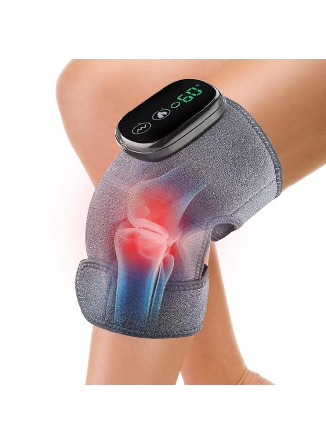 FDTY Heated Knee Massager Shoulder Heating Pads Elbow Brace 3 in 1 with Vibration, Cordless Rechargeable Heating Knee Warmers Wrap for Shoulder Elbow Knee Stress - Image 1