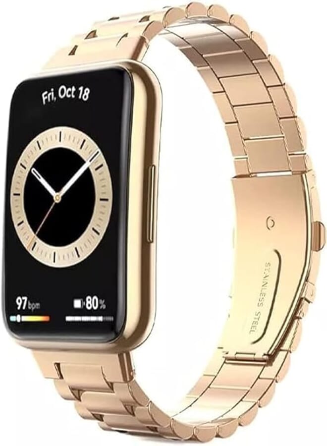 Next Next store Metal Band Compatible with Huawei Watch Fit2 Stainless Steel Adjustable Strap Fashion