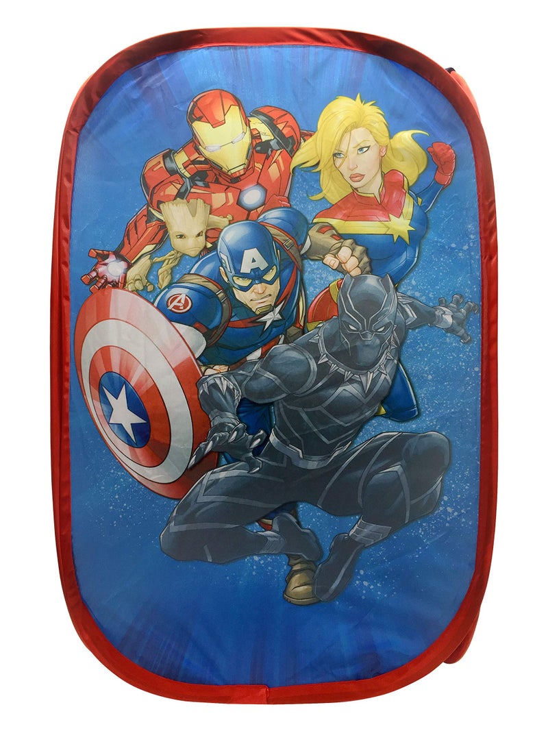 Jay Franco Marvel Spiderman Web Sling Pop Up Hamper - Mesh Laundry Basket/Bag with Durable Handles, 22" x 14" - Image 2
