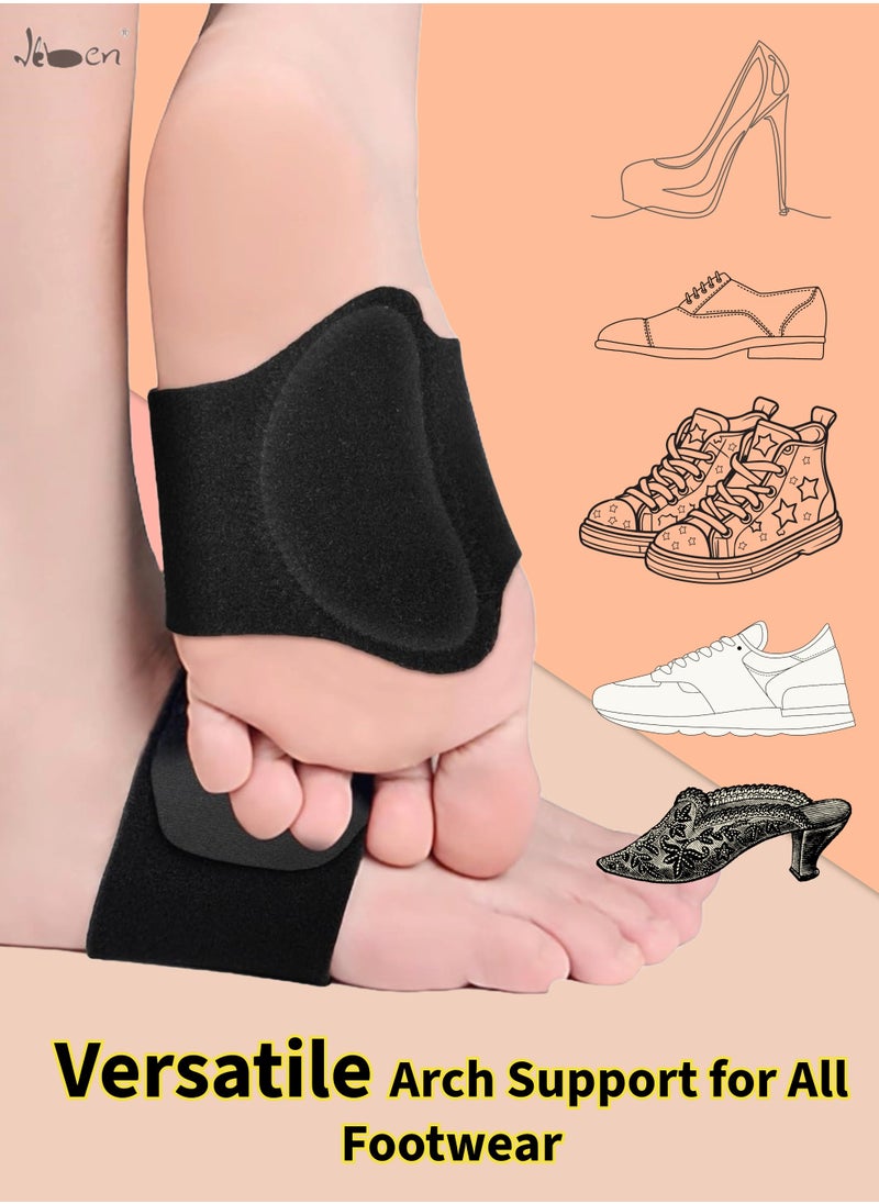 IKBEN - IKBEN Orthotic Arch Support Plantar Fasciitis Relief Arch Support Brace Foot Pain Relief Flat Feet Insoles Gel Arch Support Cushions Flat Feet Support Orthopedic Foot Care Gel Pads - Image 1