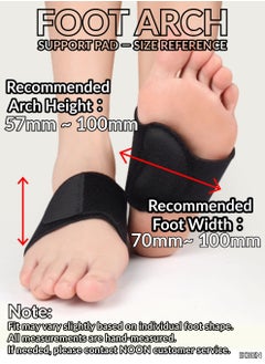 IKBEN IKBEN Orthotic Arch Support Plantar Fasciitis Relief Arch Support Brace Foot Pain Relief Flat Feet Insoles Gel Arch Support Cushions Flat Feet Support Orthopedic Foot Care Gel Pads  - Image 2
