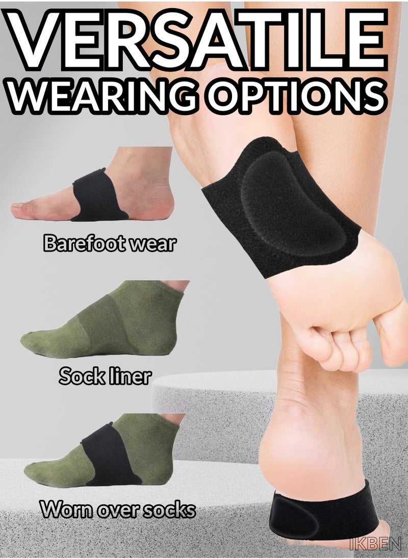 IKBEN - IKBEN Orthotic Arch Support Plantar Fasciitis Relief Arch Support Brace Foot Pain Relief Flat Feet Insoles Gel Arch Support Cushions Flat Feet Support Orthopedic Foot Care Gel Pads - Image 1