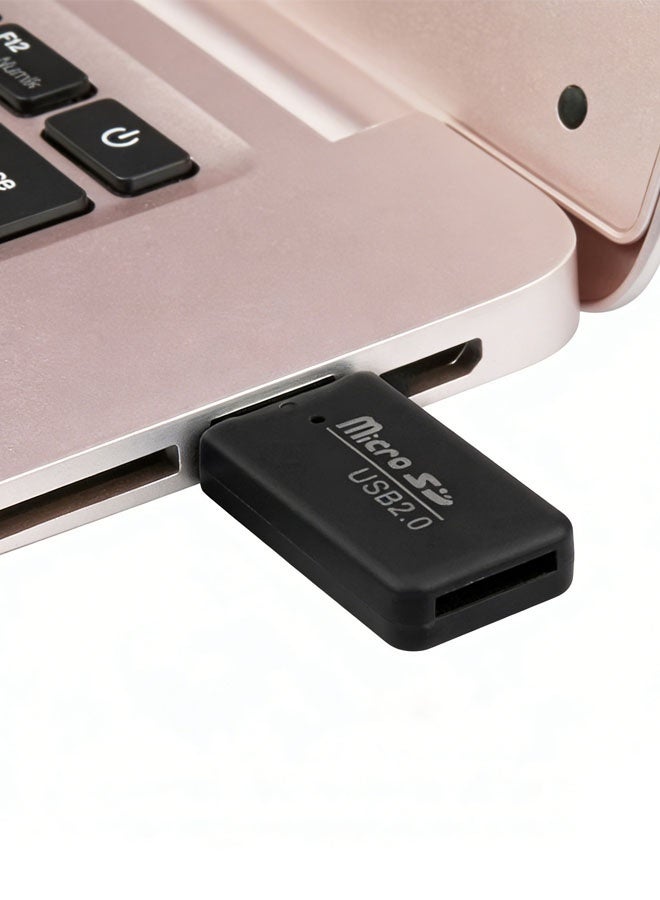 Lasola SD Card Reader,TF Card Adapter, Portable USB Card Reader, USB 2.0 Micro SD TF Card Reader,Mini High Speed Transfer Card,2-in-1 SD Card Reader to USB Adapter, Memory Card Reader,(Black, 2.0) - Image 5