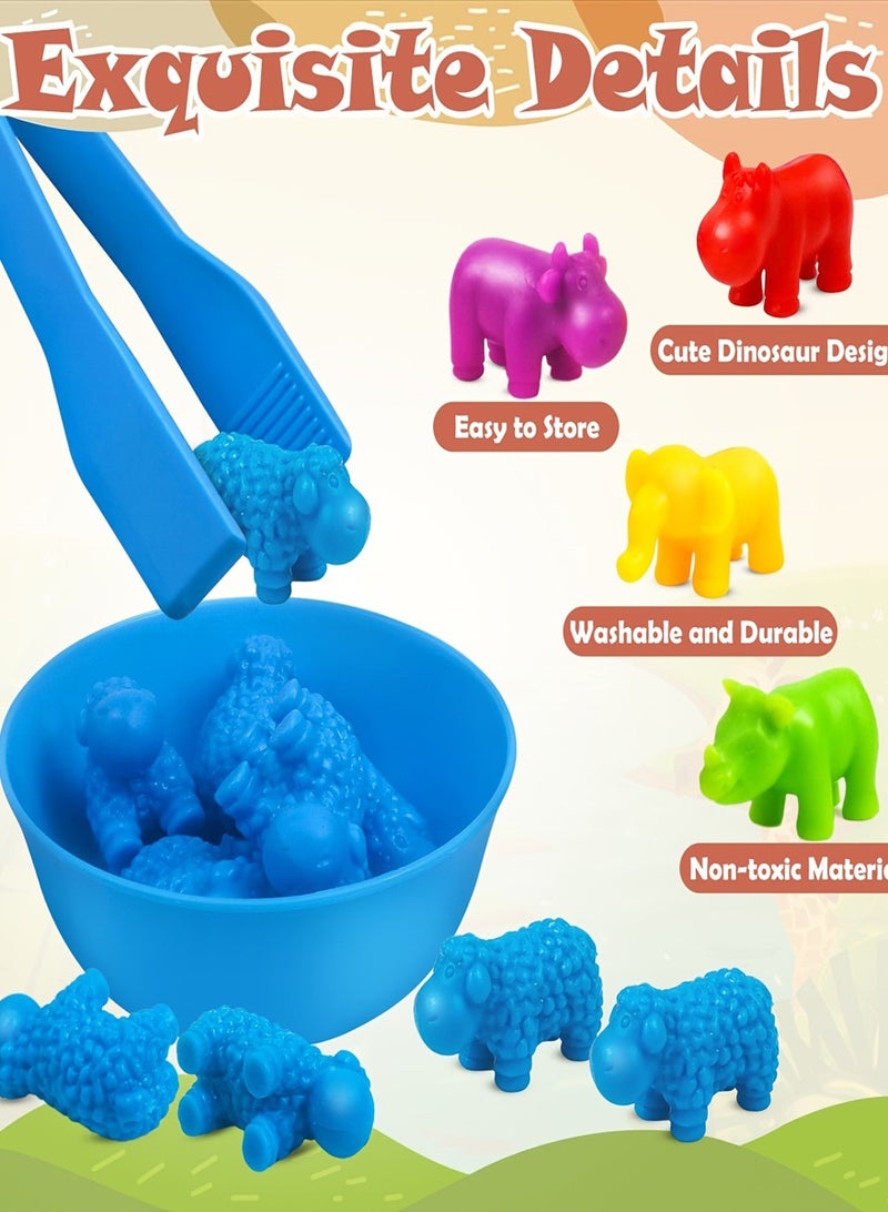 60pcs Montessori Color Sorting & Counting Toys for Toddlers – Fine Motor Skills Educational Math Manipulatives  – Preschool Learning STEM Toy for Kids Ages 3-5 - Image 5