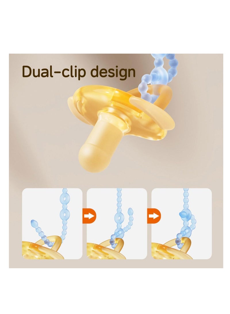 إي سي في في مجموعة من 4 أحزمة أمان لألعاب الأطفال من ECVV، مصنوعة من السيليكون، ومشابك مصاصة قابلة للتعديل، وأشرطة أكواب الشرب القابلة للتمدد، ومشابك ألعاب للأطفال لعربات الأطفال، وكراسي الأطفال المرتفعة، وأسرة الأطفال، وحقائب الأطفال، ومقعد السيارة - Image 5