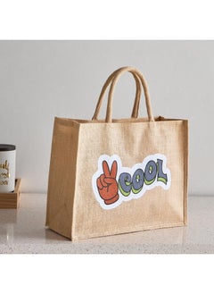 Home Box Adventurer Cool Jute Bag with Zipper 30 x 38 x 15 cm  - Image 1