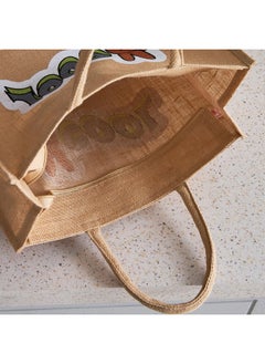 Home Box Adventurer Cool Jute Bag with Zipper 30 x 38 x 15 cm  - Image 4