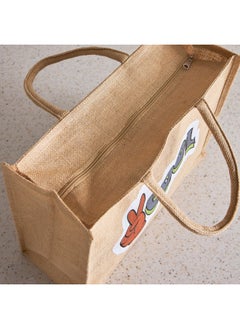 Home Box Adventurer Cool Jute Bag with Zipper 30 x 38 x 15 cm  - Image 3