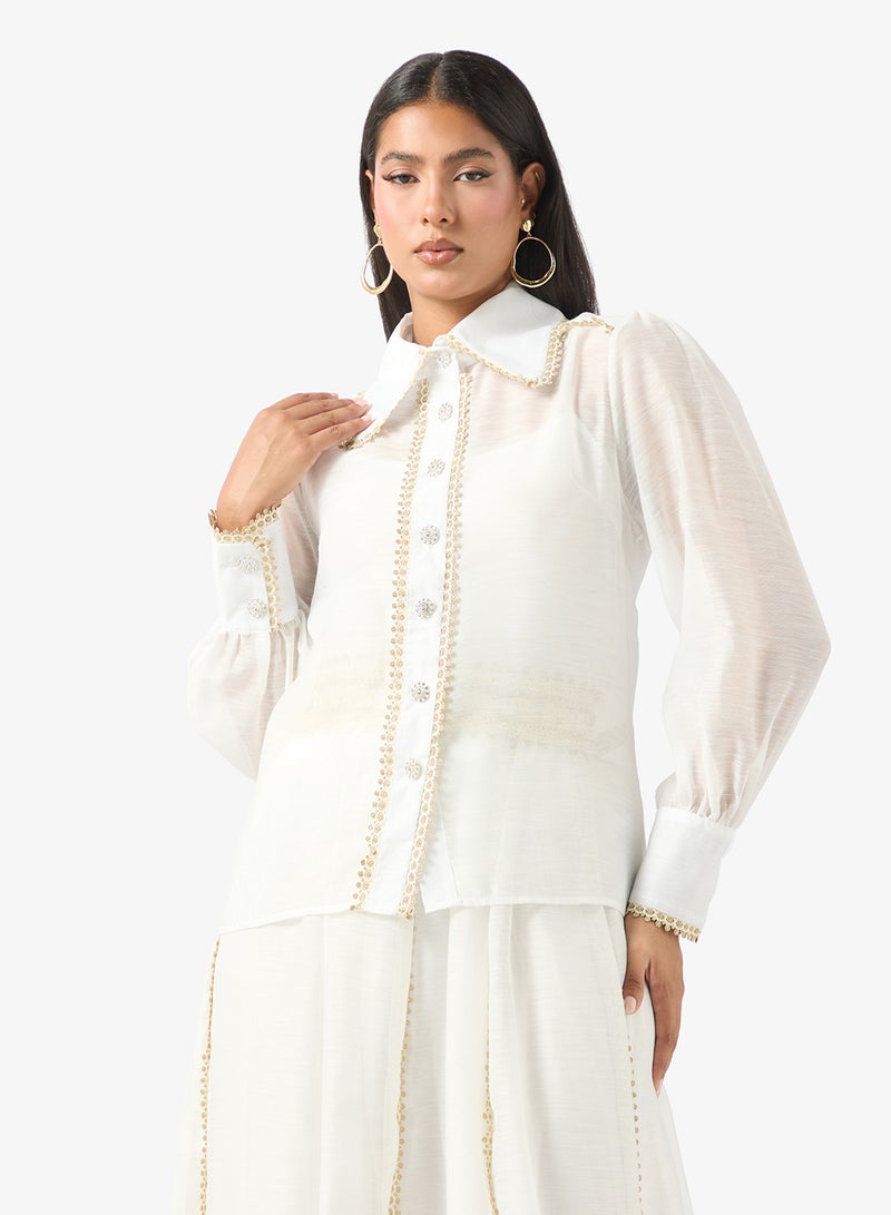 ELLA Dress With Lace Hem - Image 3