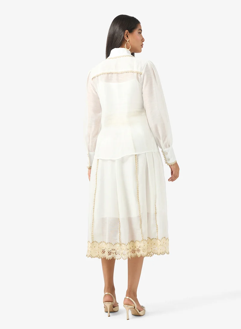 ELLA Dress With Lace Hem