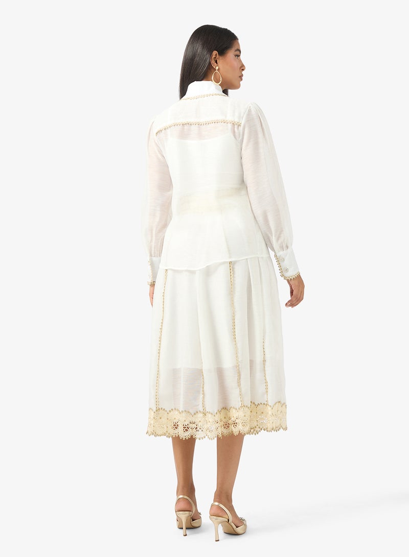 ELLA Dress With Lace Hem - Image 2