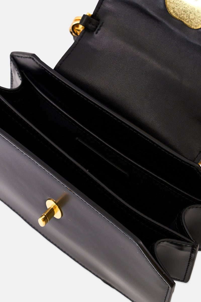 BALLY Women Brand Logo Octogone Cross Body Bag, Black  - Image 3