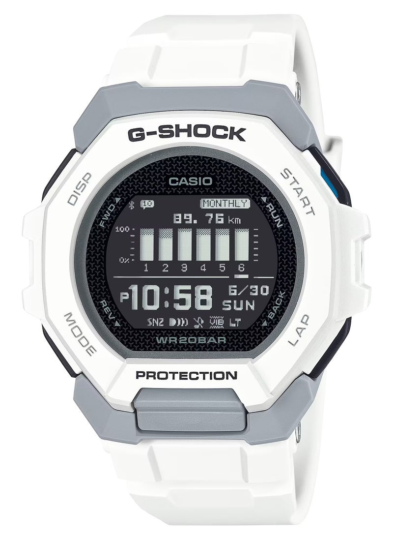 G-SHOCK G-Squad Digital Black Dial White Resin Band Men's Watch GBD-300-7D  - Image 2