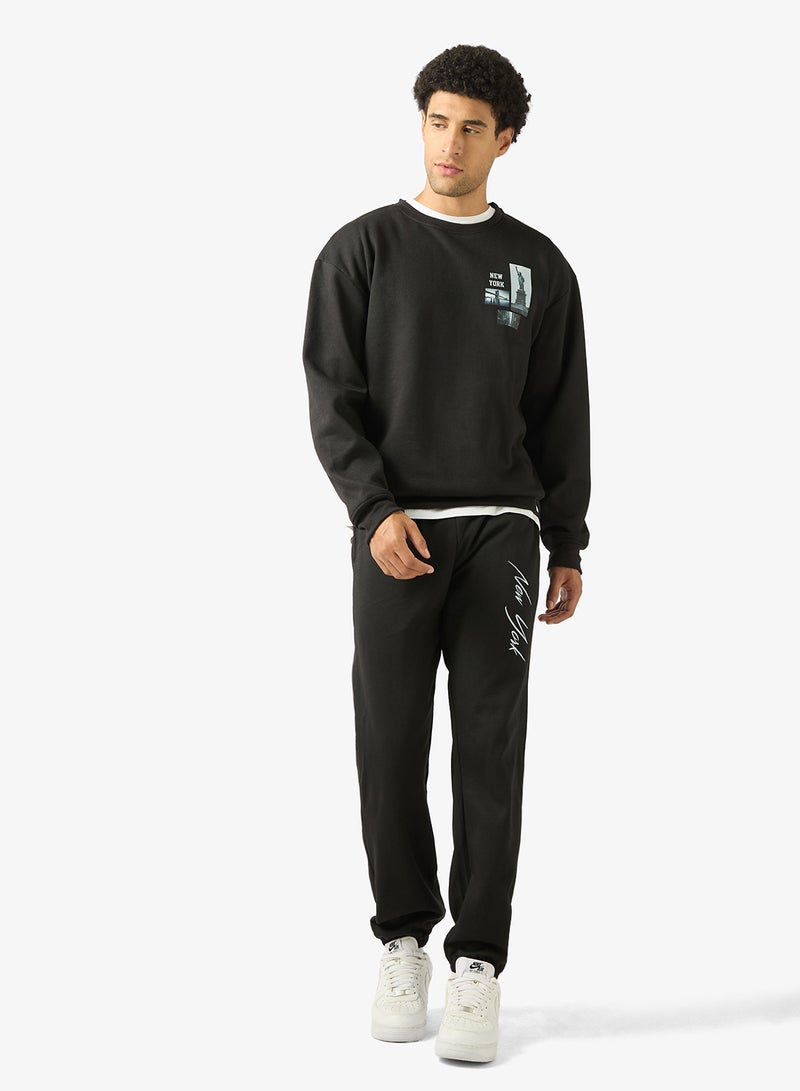 Seventy Five Graphic Pullover Sweatshirt And Pants Set - Image 5