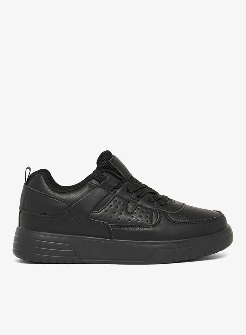 Take Two Textured Thick Sole Sneakers by Styli
