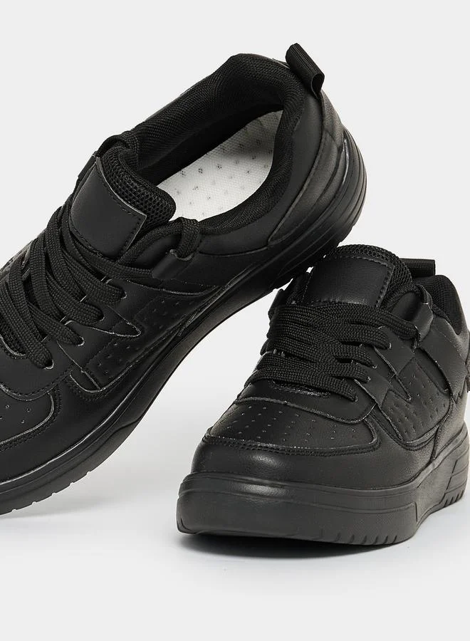 Take Two Textured Thick Sole Sneakers by Styli