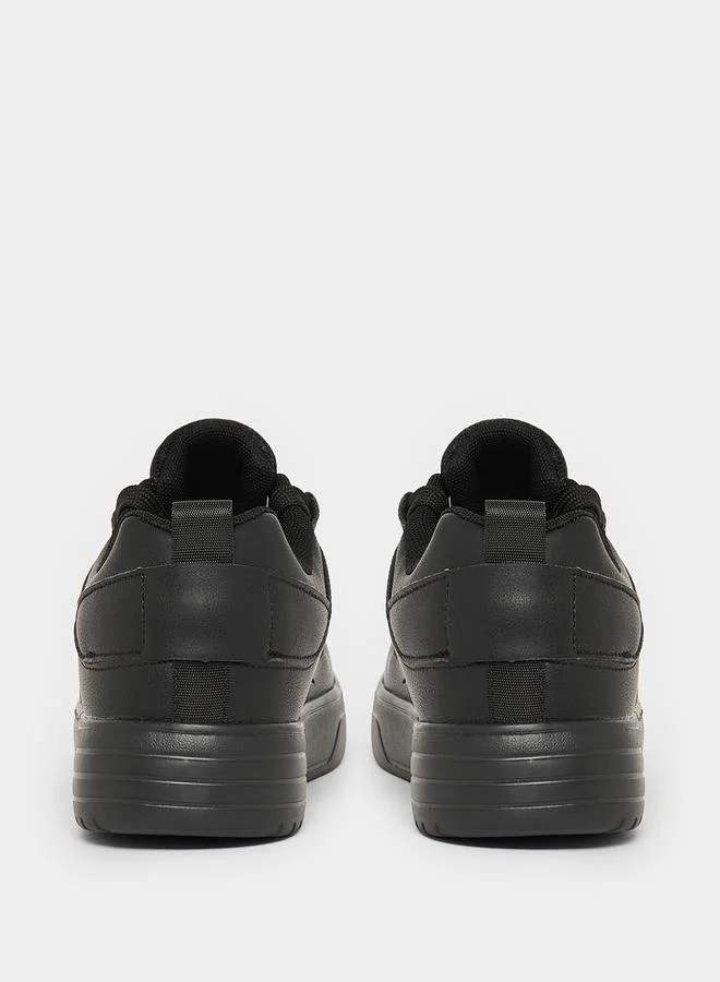 Take Two Textured Thick Sole Sneakers by Styli