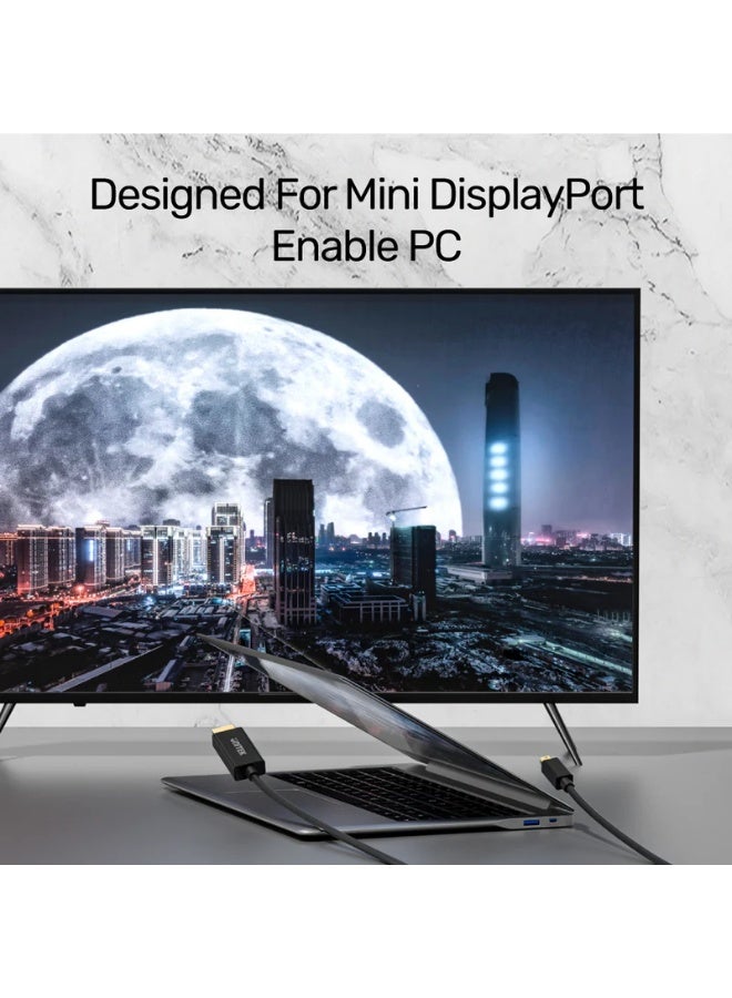 UNITEK كابل Mini DisplayPort إلى DisplayPort 1.2 (4K 60Hz، 1440p@165Hz، 1080p@240Hz) - Image 2