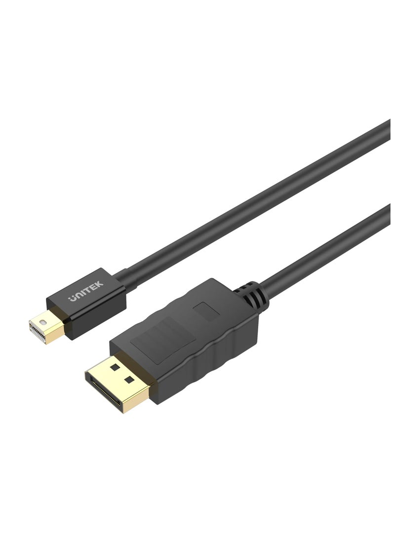 UNITEK Unitek Y-C612BK, Mini DisplayPort to DisplayPort 1.2 Cable ( 4K 60Hz, 1440p@165Hz, 1080p@240Hz), 3 Meter 
