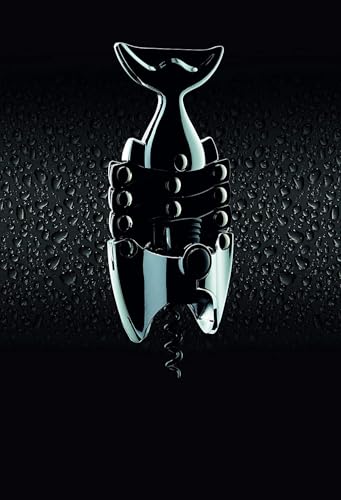 Barcraft فتاحة زجاجات وفتاحة سدادات باركرافت ليزي فيش، فتاحة نبيذ من الفولاذ المقاوم للصدأ، 16.5 × 7.5 × 4.5 سم، فضي - Image 3