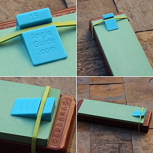 Wedgek AGM Angle Wedges for Sharpening Knives 10 to 20 degrees, Blue - Image 2