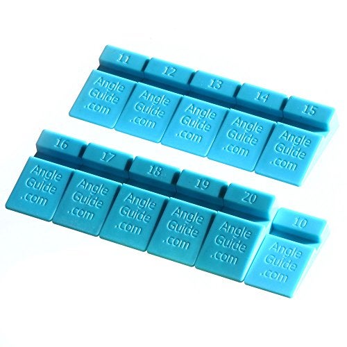 Wedgek AGM Angle Wedges for Sharpening Knives 10 to 20 degrees, Blue - Image 1