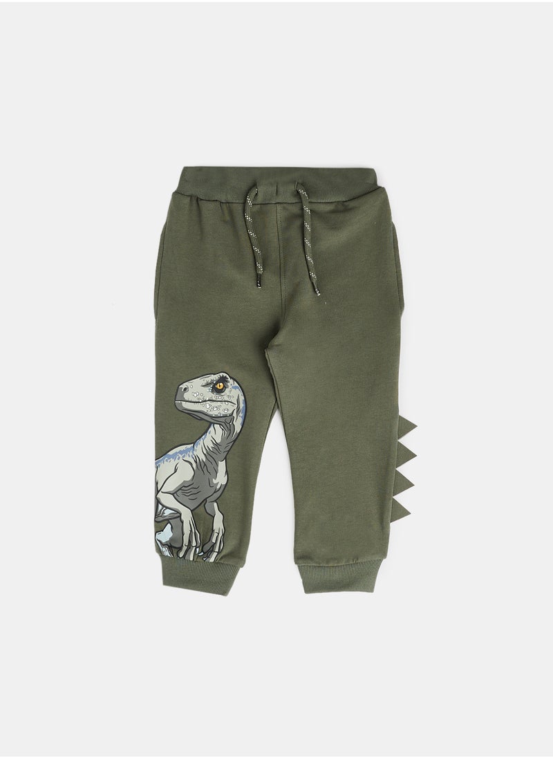NAME IT - Boys Dino Print Sweatpants - Image 1