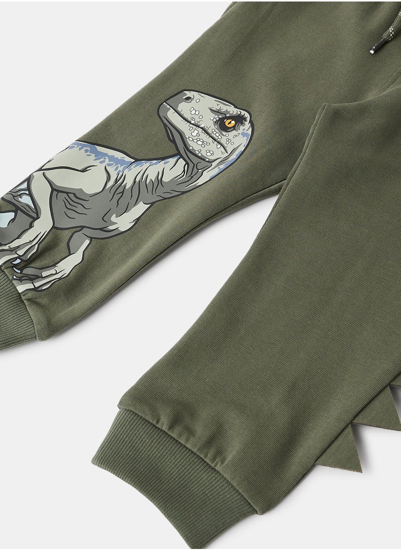 NAME IT - Boys Dino Print Sweatpants - Image 1