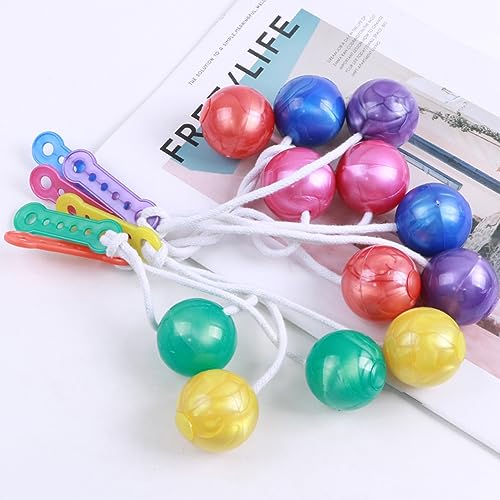 HVZUM 4 Pairs Lato Lato Clack Balls,Ladder Balls, Toss Game Balls, Children's and Adults' Pressure reducing Balls,Used for Training Balance Ability, Concentration (Randomly Send 4 Colors) - Image 5